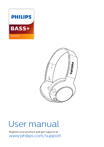 Bruksanvisning Philips SHB3175BK Bass+ Hörlurar
