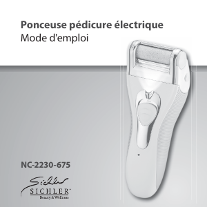 Mode d’emploi Sichler NC-2230-675 Ponceuse de pieds