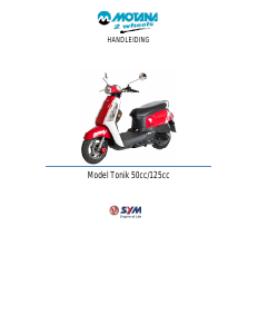 Handleiding SYM Tonik 50cc Scooter