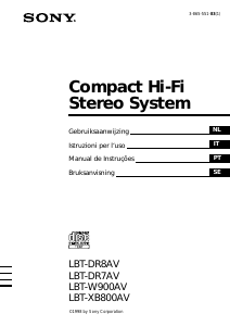 Manuale Sony LBT-DR8AV Stereo set