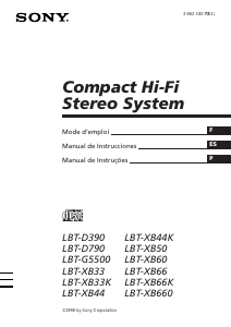 Manual Sony LBT-D790 Aparelho de som