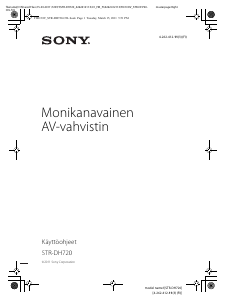 Käyttöohje Sony STR-DH720 Vastaanotin