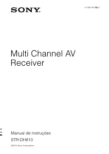 Manual Sony STR-DH810 Receptor
