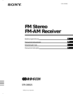 Bedienungsanleitung Sony STR-DB925 Receiver