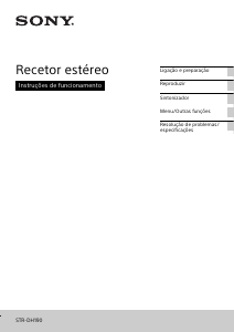 Manual Sony STR-DH190 Receptor