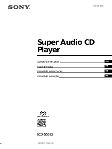 Bruksanvisning Sony SCD-555ES CD-spelare