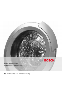 Bedienungsanleitung Bosch WAY32792 Waschmaschine