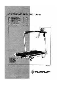 Handleiding Tunturi J440 Loopband