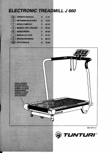 Handleiding Tunturi J660 Loopband