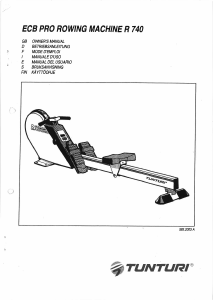 Handleiding Tunturi R740 Roeimachine