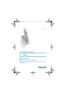 Manual Philips CD2401S Telefone sem fio
