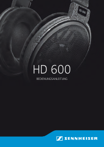 Bedienungsanleitung Sennheiser HD 600 Kopfhörer