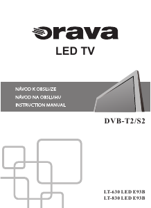 Návod Orava LT-630 LED E93B LED televízor