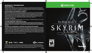 Handleiding Microsoft Xbox One The Elder Scrolls V - Skyrim (Special Edition)