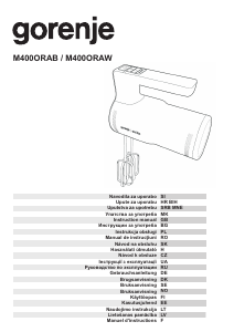 Manual Gorenje M400ORAB Mixer de mână