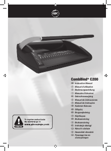 Manual GBC CombBind C200 Encadernadora
