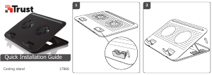 説明書 Trust Cyclone ノートパソコン冷却スタンド