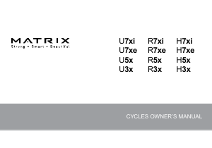 Handleiding Matrix H3x Hometrainer