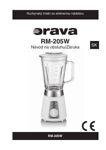 Návod Orava RM-205W Mixér