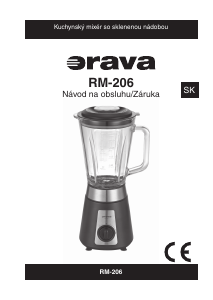 Návod Orava RM-206 Mixér