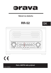 Návod Orava RR-52 Rádio