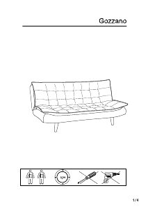 Manual JYSK Stathelle Canapea extensibilă