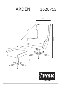 Manual JYSK Arden Poltrona