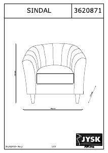 Instrukcja JYSK Sindal Fotel
