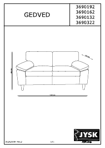 说明书 JYSKGedved (154x85x84x)沙发