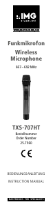 Bruksanvisning IMG Stageline TCS-707HT Mikrofon