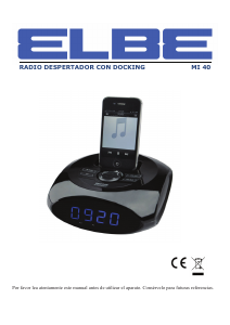 Handleiding Elbe MI 40 Wekkerradio