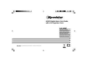 Bruksanvisning Roadstar CLR-2495P Klockradio