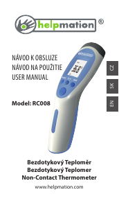 Manual Helpmation RC008 Thermometer