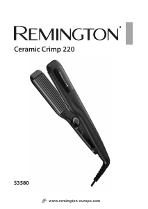Manual de uso Remington S3580 Ceramic Crimp 220 Plancha de pelo