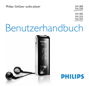 Bedienungsanleitung Philips SA1305 GoGear Mp3 player