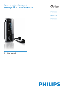Bruksanvisning Philips SA2MXX04KA GoGear Mp3 spelare