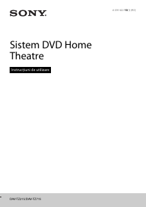 Manual Sony DAV-TZ715 Sistemul home cinema