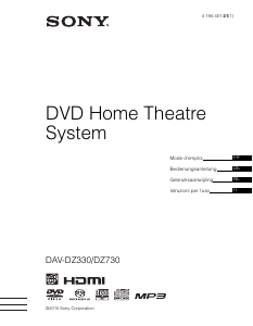 Bedienungsanleitung Sony DAV-DZ330 Heimkinosystem