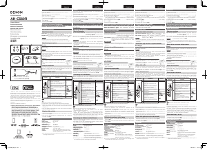 Mode d’emploi Denon AH-C560R Casque