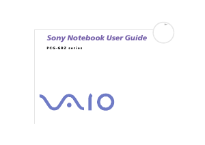 Bruksanvisning Sony Vaio PCG-GRZ615S Bärbar dator