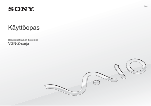 Käyttöohje Sony Vaio VGN-Z56XG Kannettava tietokone