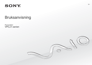 Bruksanvisning Sony Vaio VPCJ12J9E Bärbar dator