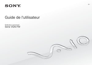 Mode d’emploi Sony Vaio VGN-FW54S Ordinateur portable