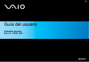 Manual de uso Sony Vaio VGN-BX296VP Portátil