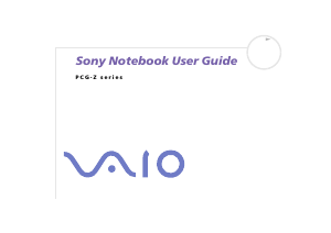 Manual Sony Vaio PCG-Z1RMP Laptop