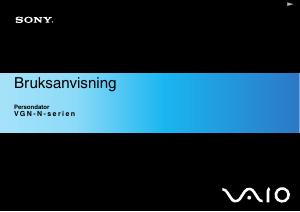 Bruksanvisning Sony Vaio VGN-N19EP Bärbar dator