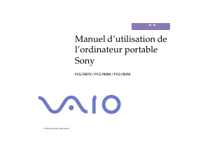 Mode d’emploi Sony Vaio PCG-F807K Ordinateur portable