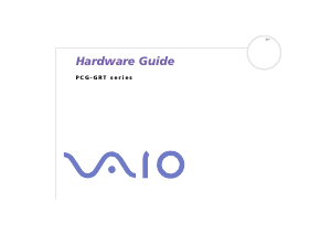 Bruksanvisning Sony Vaio PCG-GRT815M Bärbar dator