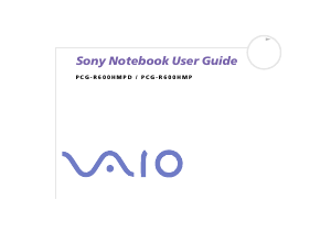 Bruksanvisning Sony Vaio PCG-R600HMP Bärbar dator