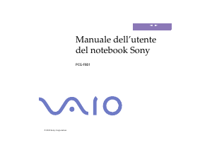 Manuale Sony Vaio PCG-F801A Notebook